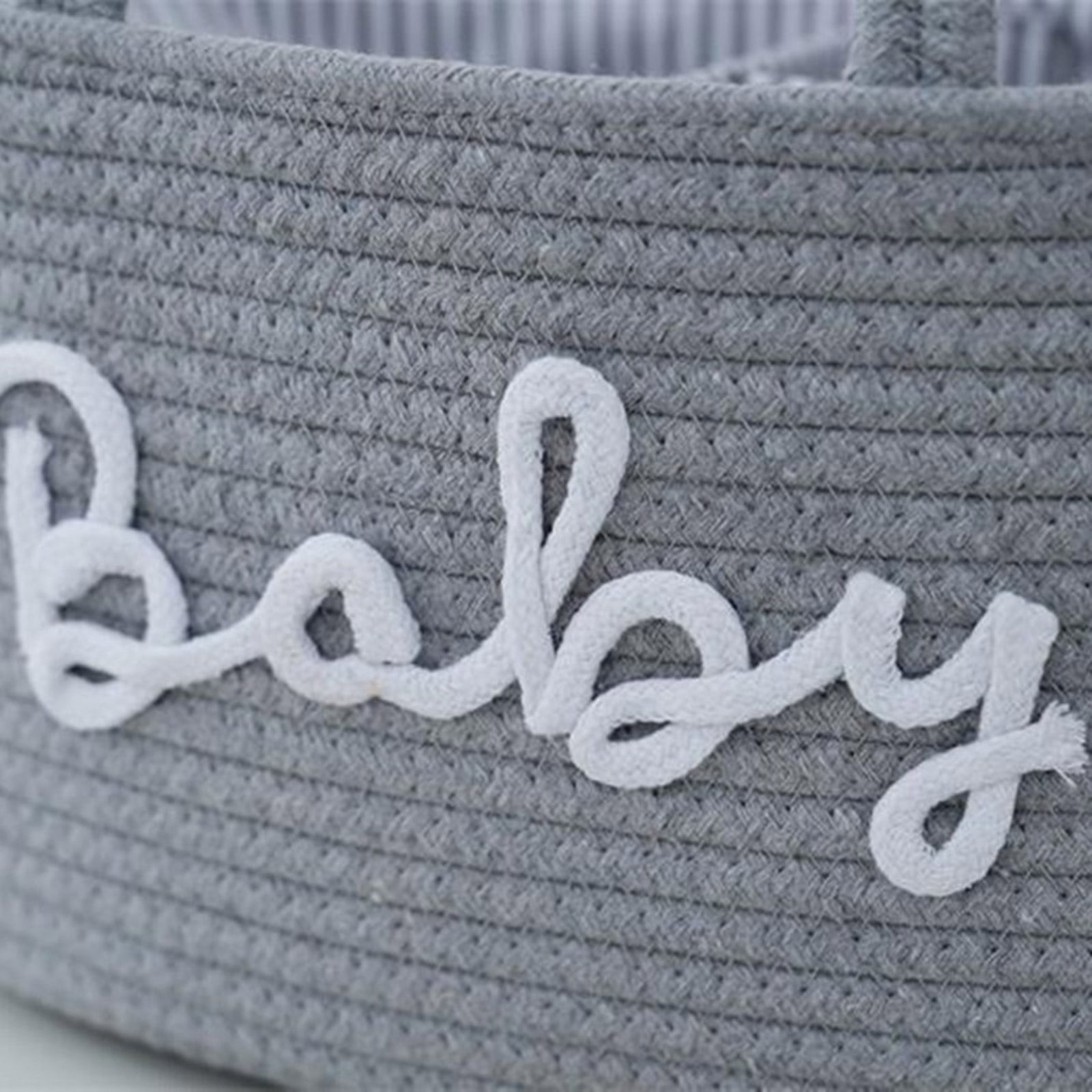 Convenient Baby Diaper Storage Basket Cotton Cloth Organizes Modern Baby Diaper Storage Solution for Nursery & Travel
