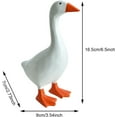 thumbnail image 6 of Minibee Magnetic Desk Goose Key Holder, Mini Desktop Goose Statue with Base, 6.5" Funny Resin Duck Figurine for Keys - Cute Home & Office Decor, 6 of 14