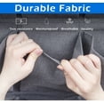 thumbnail image 4 of MISSLO 24 Fabric Pockets Shoe Organizer Over the Door Large Hanging Shoe Rack for Closet Men Shoes Holder, Gray, 4 of 8