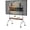 Brown--With perforated plate, variant on Mobile TV Cart Easel Rolling TV Stand for 32 to 75 Inch LCD LED OLED Flat Panel Screens, Stainless Steel Portable Floor TV Stand with Locking Wheels Hold Up to 110 Lbs Max VESA 600x400mm