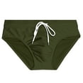 thumbnail image 3 of Swimming Trunks for Men Swimsuits Bikini Swimming Briefs with Adjustable Drawstring Low Rise Swimwear Beach, 3 of 5