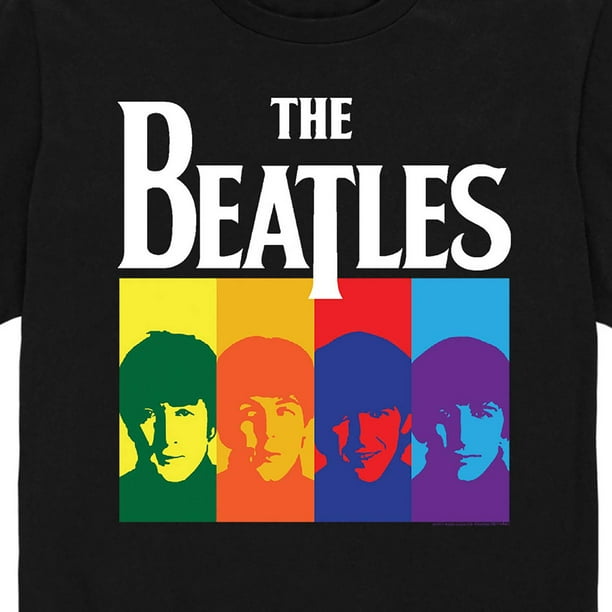 The Beatles Group Color Block Men s Short Sleeve Graphic T Shirt
