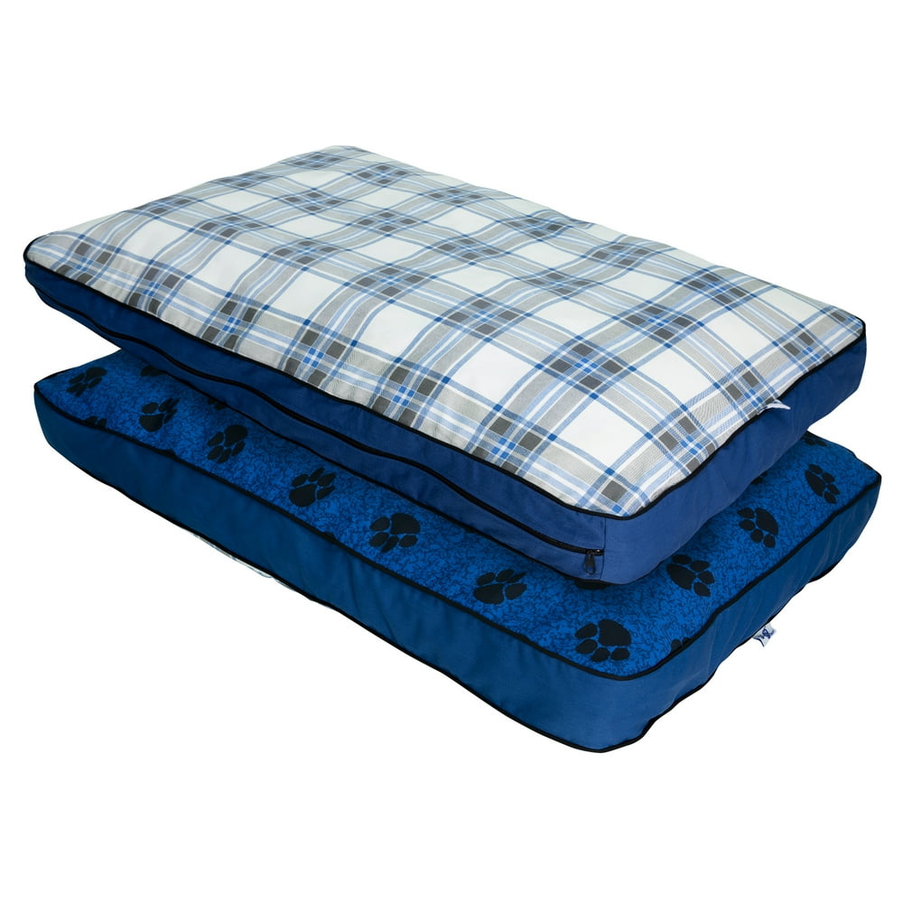 MyPillow Pet Bed, Medium Size, Blue, 24" x 36"