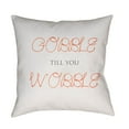 thumbnail image 2 of Surya  Gobble Till You Wobble Medium Throw Pillow - Brown & Orange - 20 x 20 x 4 in., 2 of 2