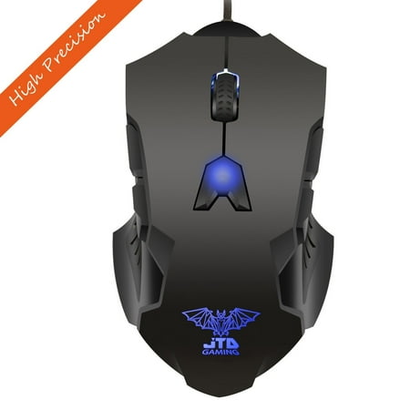 JTD  M999 Professional Gaming Bat High Precision 200 to 8200 DPI Adjustable DPI LED Wired USB Laser Gaming Mouse for Pc, 8 Programmable Buttons, 5 User Profiles, Omron Micro Switches, Avago