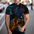 thumbnail image 2 of YDLCAFD 2023 Colorful Graffitiss 3D Printed Pigment T Shirt For Men, 2 of 4