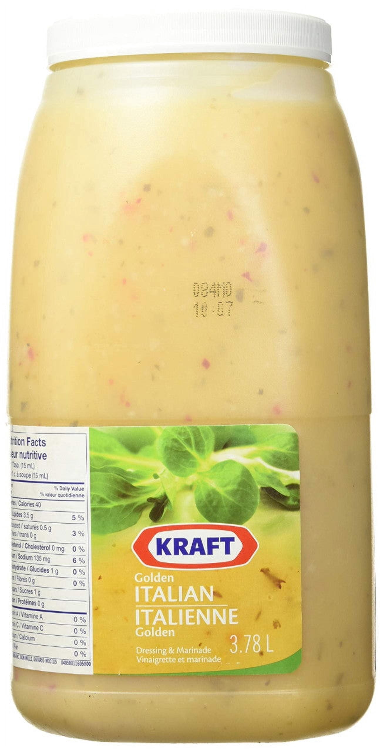 golden italian dressing walmart Kraft Salad Dressing, 3.78L/1 Gallon Pasta salad