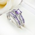 thumbnail image 1 of Conjunto de anillo de circonita blanca, joyería, anillo de diamantes, anillo de joyería creativo para mujeres, 1 of 5