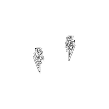 Mixed Rocky Icons Swarovski Crystal & Crystal Lightning Bolt Stud Earrings
