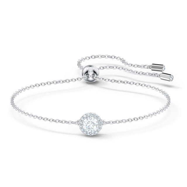 Pulsera Swarovski Una Angelic con cristales transparentes chapada en rodio