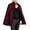 Wine, variant on Ecqkame Men's Lapel Short Cape Coat Front Tie Loose Retro Cloak Casual Daily Party Street Solid Color Outerwear Gray Free Size
