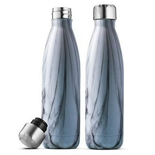  JoyJolt Spring Glass Water Bottles Set of 6-18 oz Glass Bottles  with Stainless Steel Caps - Glass Drinking Bottles with Leakproof Lids -  Reusable Glass Juice Bottle - Container Bottle Set 