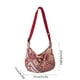 thumbnail image 3 of Bolso informal de hombro para mujer, bolso de mano y bolso mensajero con correa ajustable, bolsa versátil para trabajo, compras y viajes, disponible en negro, rojo, azul, amarillo, 31x22x14 cm, 3 of 6