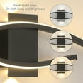 thumbnail image 6 of LITOM Modern Tri-Color LED Strip Wall Light - 3000K-6500K, Top/Bottom Illumination, 24/32in 20/28W, Iron+Acrylic, Flicker-Free for Bedroom/Living Room/Kitchen, 6 of 10