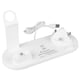 thumbnail image 3 of Cargador inalámbrico multifuncional blanco de 15 W con múltiples posiciones de carga, estación de carga rápida 3 en 1 para teléfono celular, auriculares, reloj, 3 of 12