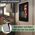 thumbnail image 6 of FUIALDOLG LGBT RV Door Window Shade, Pride Rainbow Flag Foldable Hook and Loop Fastener RV Blackout Window Cover, UV Rays Protection for Camper Trailer Door, Light-resistant Fabric, 6 of 7
