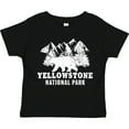 thumbnail image 3 of Inktastic Yellowstone National Park with Bear Mountains and Trees Boys or Girls Toddler T-Shirt, 3 of 5