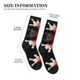 thumbnail image 3 of Women's Men's Bowling Bottle Print Colorful Novelty Pattern Crew Athletic Socks, 3 of 7