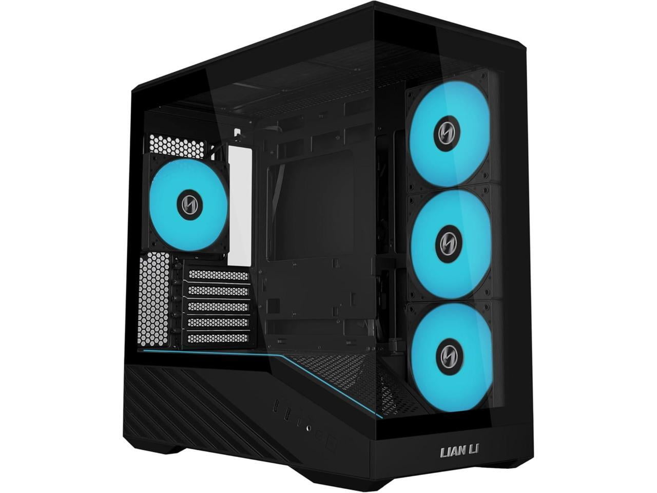 LIAN LI LANCOOL 216X ATX Mid Tower PC Case, Black Steel/Tempered