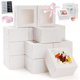 thumbnail image 1 of Paquete de 50 Cajas de para Postres con Tapa Transparente, cajas individuales para cupcakes de 16*16*7.5cm, cajas de galletas kraft cajas de golosinas para Dulces para Pasteles, Con pegatinas y cintas, 1 of 7