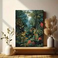 thumbnail image 6 of Tropical Jungle Animals Canvas Print, Wildlife Decor for Living Room Bedroom Dining Room Kitchen Office Hotel Resort, 6 of 8