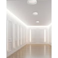 thumbnail image 2 of Carmen Flush Mount - 14W - Matte White - Metal Shade, 2 of 2