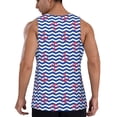 thumbnail image 3 of Xecao Nautical Anchors Men's Tank Top Workout Quick Dry Sleeveless Gym Jogging Muscle Shirts Summer Swim Beach Tops, 3 of 9