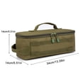 thumbnail image 1 of Multifunctional Tools Storage Bag Camping Tent Peg Nails Rope Box Waterproof Oxford Cloth Storage Bag Travel Storage Bag Style B Army Green, 1 of 6