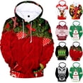 thumbnail image 4 of Sudaderas Navideñas Para Mujer Vintage Divertidas de Manga Larga Con Cuello Redondo Shift Printed Tops Odeerbi  ODB209480, 4 of 4