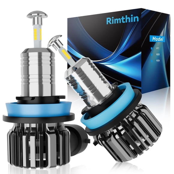 Bombillas para Neblina Rimthin H11 H8 H9 6500K con Ventilador de Refrigeración Paquete de 2