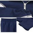 thumbnail image 2 of Women's Casual Jogger Gym Fitness Running Working Out Straight Leg Tracksuit Set (Navy, XL), 2 of 2