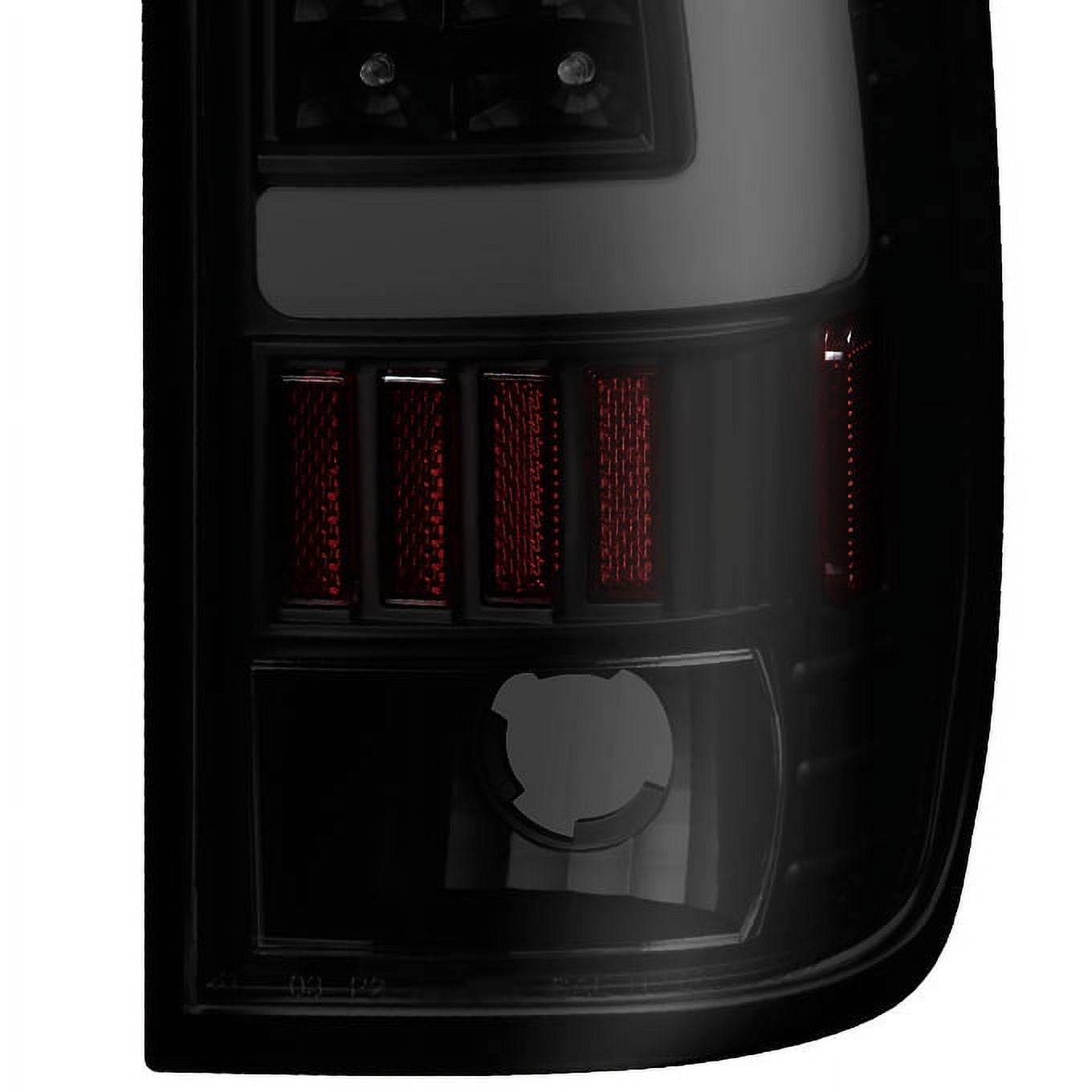 AKKON - For Black Smoked 1997-2003 Ford F150 99-07 F250 F350 LED Tube Tail Lights Lamps Pair Left and Right