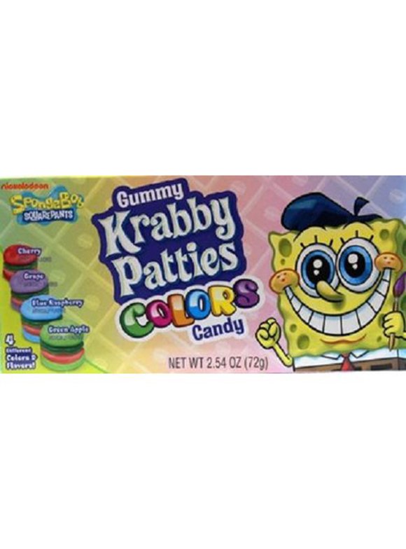 Spongebob, Krabby Patty Colors, Count 1 (2.54 oz) - Sugar Candy / Grab Varieties & Flavors