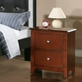 thumbnail image 2 of Wood 2-Drawer Nightstand in Cherry, 22"L x 16"W x 25"H, 2 of 7