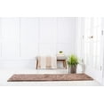 thumbnail image 4 of Rugs.com Botanical Shag Collection Rug – 6 Ft Runner Brown Shag Rug Perfect For Hallways, Entryways, 4 of 9
