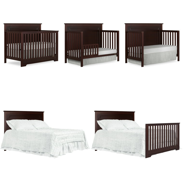 Dream On Me Morgan 5 in 1 Convertible Crib Espresso Walmart