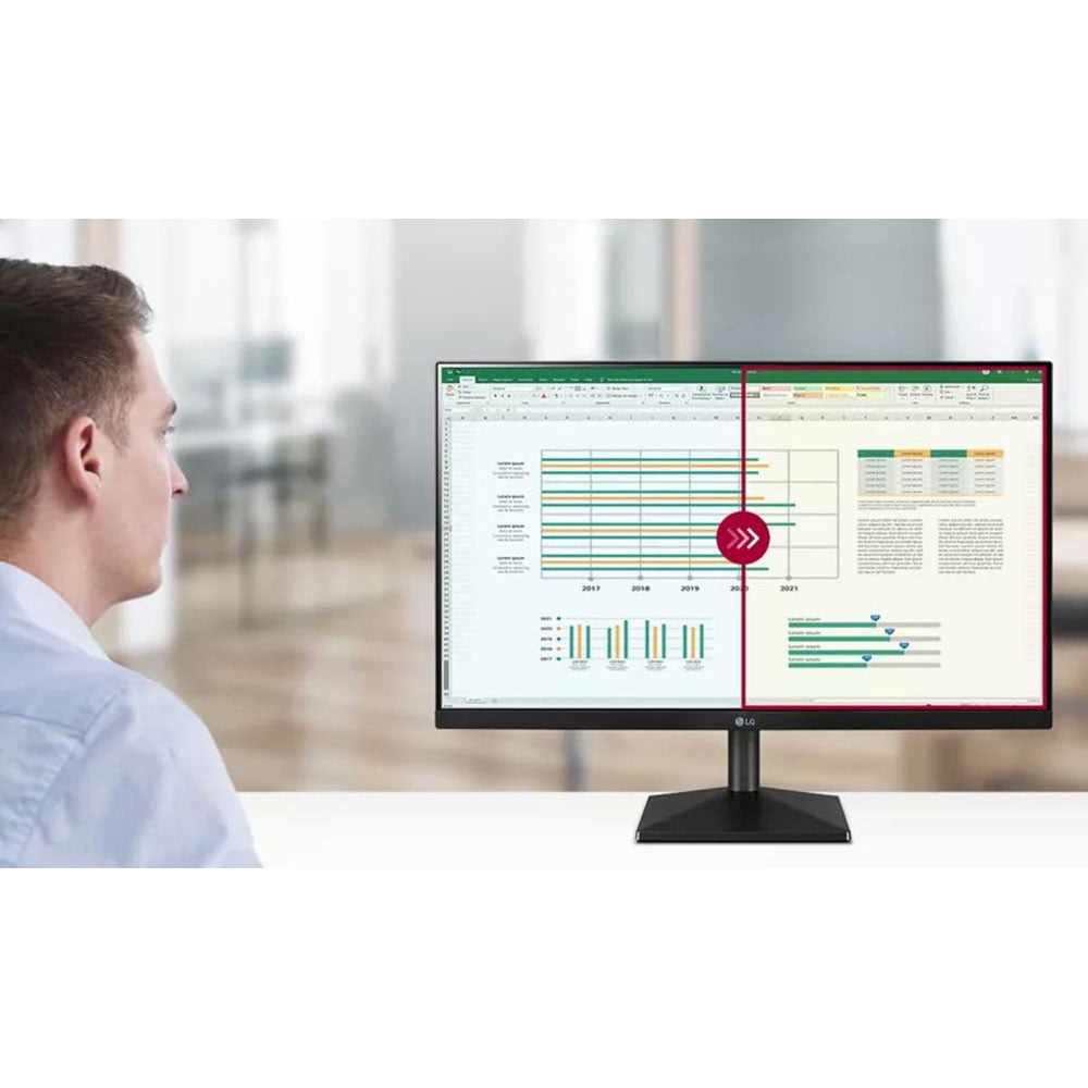 LG 24 Inch FHD 3-Side Borderless IPS 100Hz Monitor with FreeSync