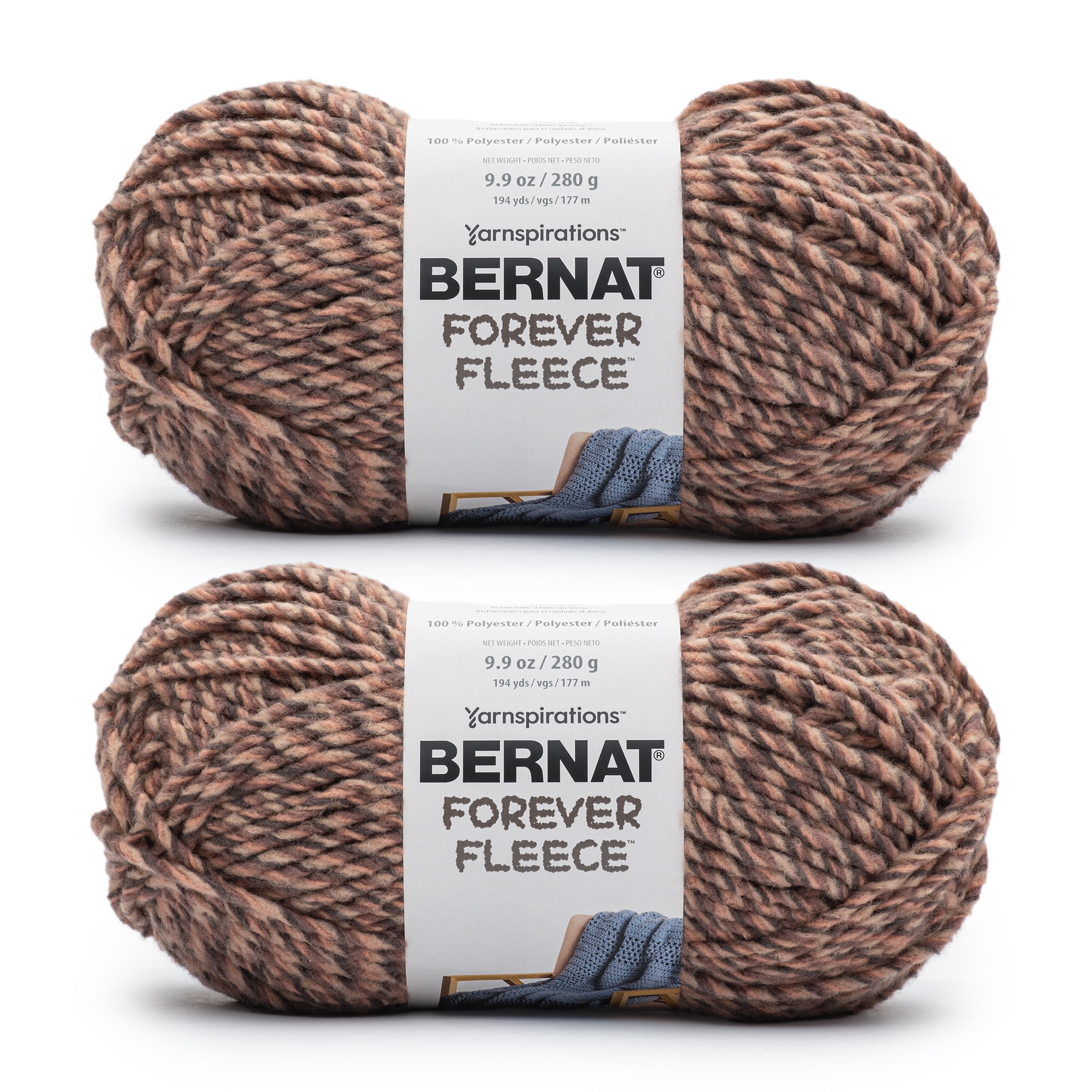 Bernat® Forever Fleece™ 6 Super Bulky Polyester Yarn, Corduroy 9.9oz