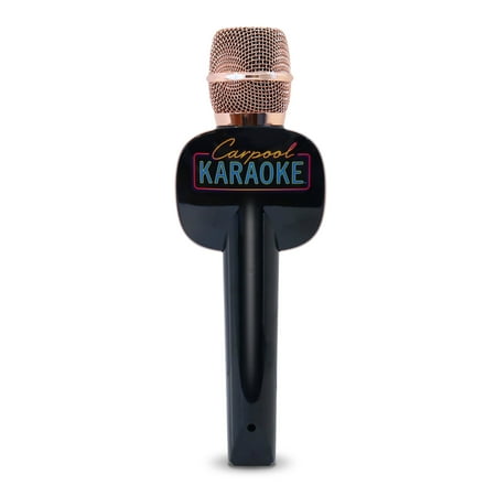 Singing Machine Bluetooth Carpool Karaoke Microphone 2.0, Stand Alone Mic, CPK565RD, Rose Gold