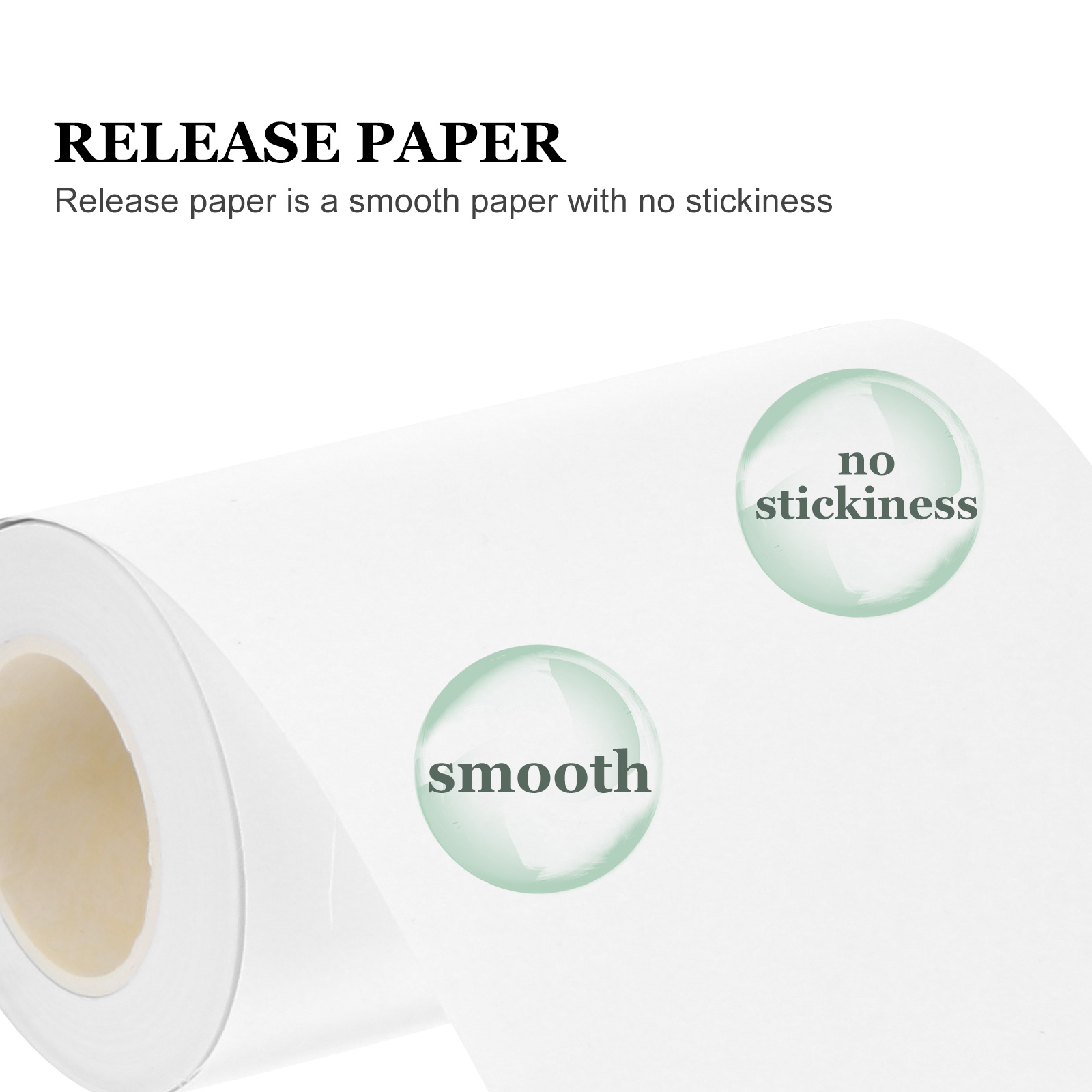 2 Rolls Double-Sided Non-Stick Release Paper Hand Account Sticker Paper, Size: 1000X10cm