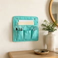 thumbnail image 4 of Hanging Organizer Bags,Wall & Door Storage Bags with Large Compartment & 4 Pockets,Portable Zipper Storage Organizer for Kitchen,Entrance,Closet,13.77x12.59 Inch,Blue, 4 of 7