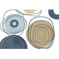 thumbnail image 2 of Orlov, Irena 18x13 White Modern Wood Framed Museum Art Print Titled - Blue Lines Minimalism II, 2 of 4