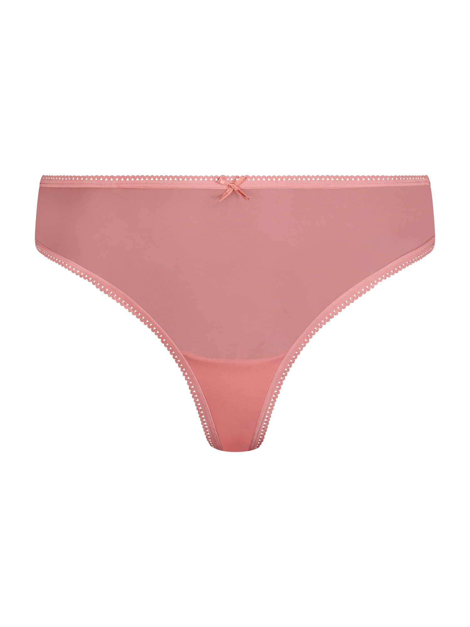 Jessica Simpson Women's Mesh Thong Panty, 2-Pack, Size S-XXXL