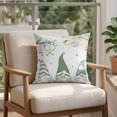 thumbnail image 4 of Pillow Covers 18x18 Set of 2, Coastal Eucalyptus Square Throw Pillow Covers for Couch/Sofa/Living Room, Ocean Botanical Gnomes Starfish Leaf Green Decorative Soft Pillowcases for Couch Throw Pillows, 4 of 9