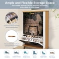 thumbnail image 5 of Shoe Storage Cabinet with 3 Flip Drawers for Ancient artesian well hanging wood bucket wooden roof Shoe Rack Storage Organizer, 5 of 8