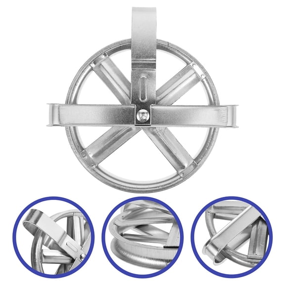 Toyvian 2-Pack Weatherproof Metal Clothesline Pulley Rope Puller for and Efficient Outdoor Laundry Drying