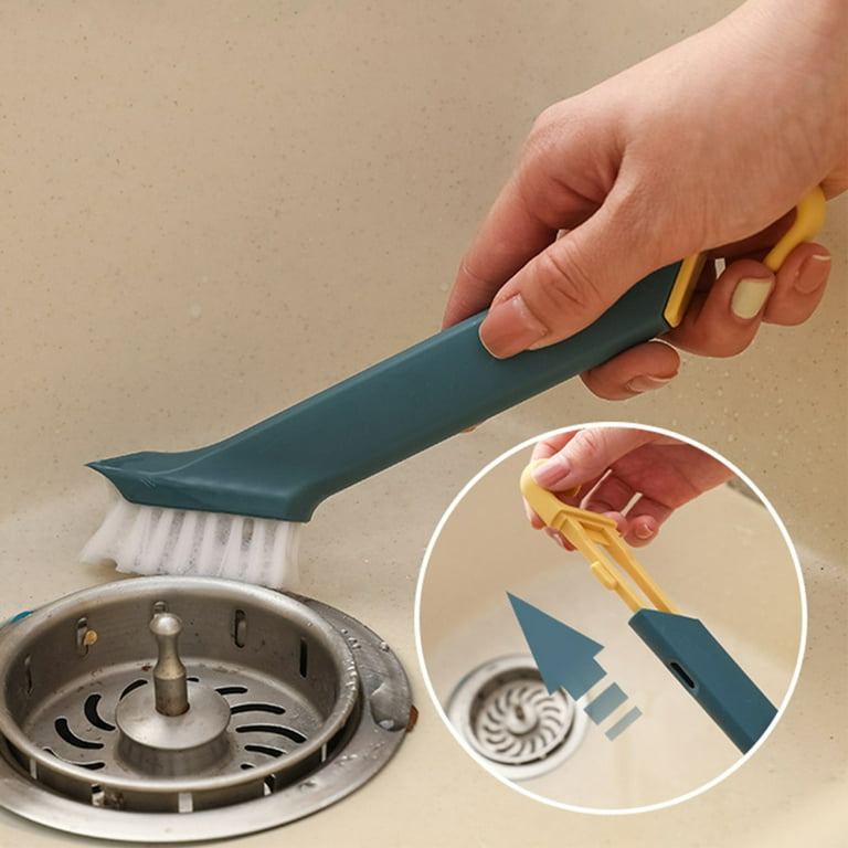 Crevice Gap Cleaning Brush Easy to Brush off Stain for Household Cleaning  White And Gray 