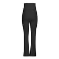 thumbnail image 7 of 2 Piece Flare Pants Set for Women Going Out Off Shoulder Top and Bell Bottom Leggings Slim Fit Sports Yoga Outfits (Large, Black|Short-sleeve), 7 of 7