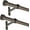 Dark Bronze, variant on 2-Pack Curtain Rod for Windows 72-144",Adjustable Window Curtain Rods with Premium Aluminum End Cap Finials and Full Surround Brackets,7/8"(0.073Feet) Diameter,Warm Gold Drapery Rods for Curtains