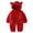 Red, variant on GUNIA Baby Boys Pajamas Sets Winter Outfits Two Piece Cozy Bear Design Long Sleeve With Big Pocket Lined Baby Toddler Kids Homewear Pjs Loungewear Grey 12-24 Months